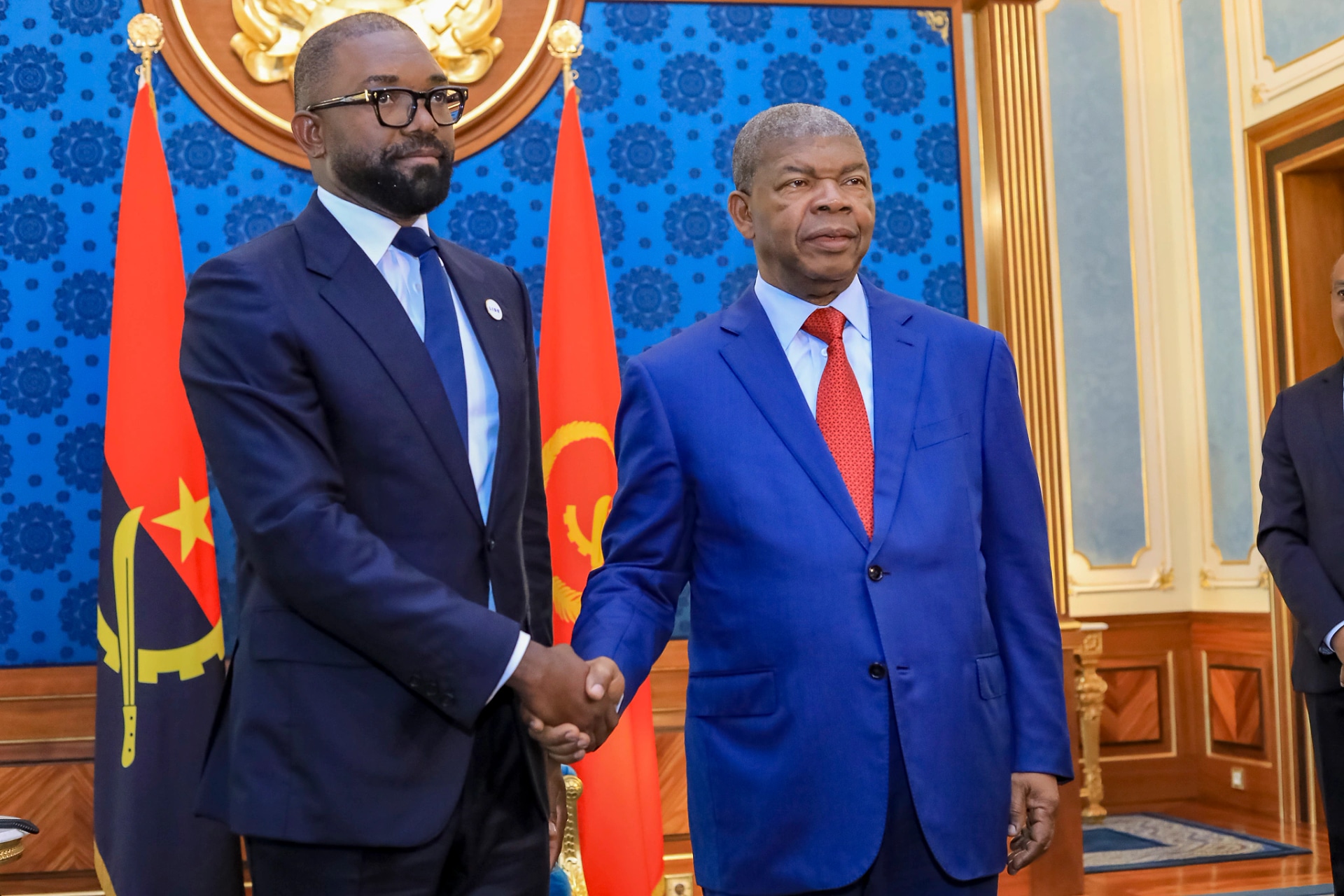 Venceslau Andrade com o Presidente da República de Angola, João Lourenço